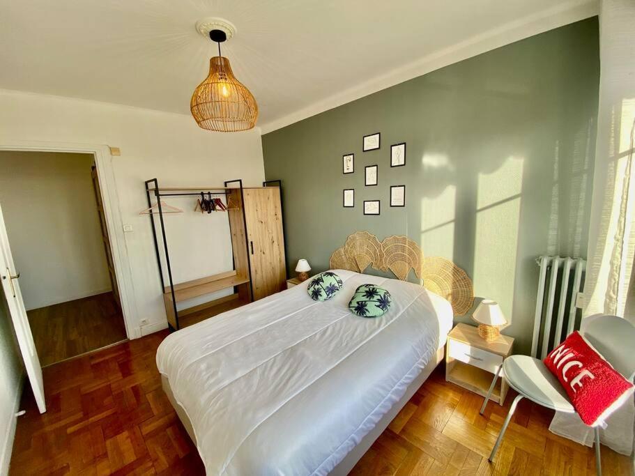 Apartment 2p Vue Mer- 5min Plage, Terrasse, Ac, Parking Nizza